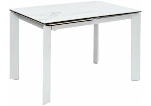 Стол Woodville Corner 518853 matte statuario белый мрамор матовый/белый 120(170)x80x76