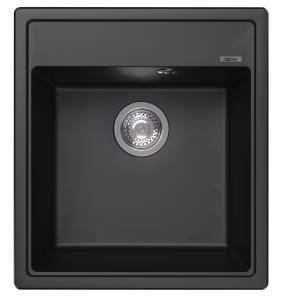 Мойка кухонная Abber Quarz AQ2901B черная, 51x46