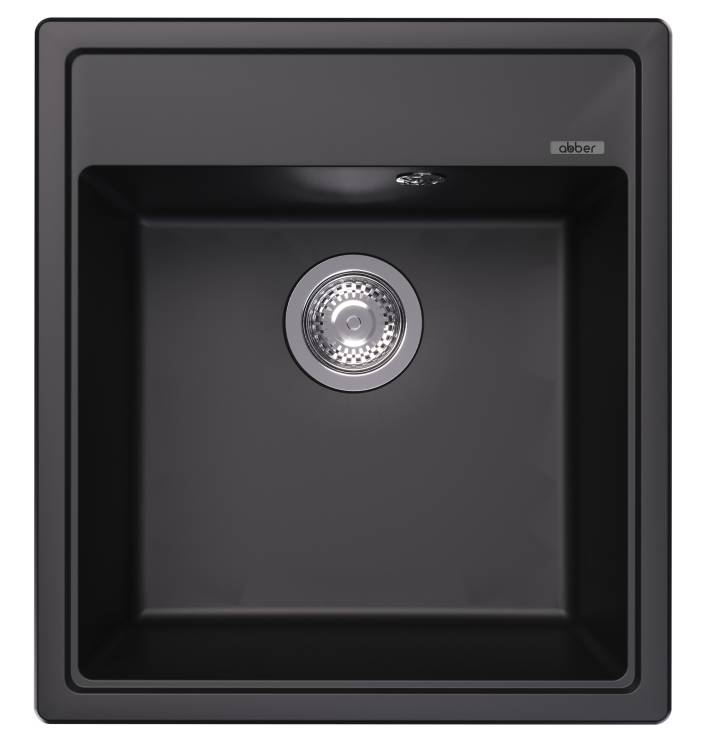 Мойка кухонная Abber Quarz AQ2901B черная, 51x46