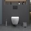 Унитаз подвесной Teymi Lina Pro T40106 безободковый, с сиденьем микролифт, белый фото 6