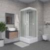 Душевая кабина Niagara Promo P120/80/26Q/MT профиль белый, стекло матовое, 120x80x215 фото 2