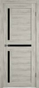 Межкомнатная дверь Владимирская Фабрика Дверей Atum 16 Lin Vellum стекло Black Gloss 800x2000