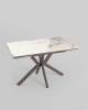 Стол раскладной Stool Group Marmer AV 2111-1200/800-CL-Wh-7006T DUAL керамика капучино фото 2