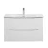 Тумба под раковину BelBagno MARINO-CER-MINI-800-2C-SO-BL-P подвесная, Bianco Lucido, 79.6x39