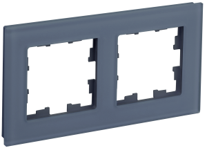 Рамка 2-постовая IEK Brite BR-M22-G-31-K35 маренго матовый