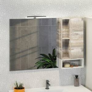 Зеркало Comforty Турин 120 дуб бежевый