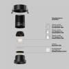 Встраиваемый светильник Technical Dip DL117-15W-2.7K-B фото 3