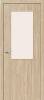 Межкомнатная дверь Bravo Гост-7 полотно Л-21 (БелДуб), стекло Magic Fog 400x2000
