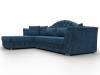 Диван угловой Лига Диванов Артис 128027L Синий фото 3