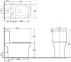 Унитаз-компакт SantiLine SL-5010 безободковый, с микролифтом фото 2