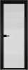 Межкомнатная дверь Profil Doors 1 AV цвет профиля Черный, стекло безопасное 6 мм мору осветленное 800x2000