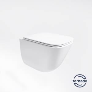 Унитаз подвесной Vincea Demi VT1-55T безободковый, сиденье микролифт, белый Унитаз подвесной Vincea Demi VT1-55T безободковый, сиденье микролифт, белый