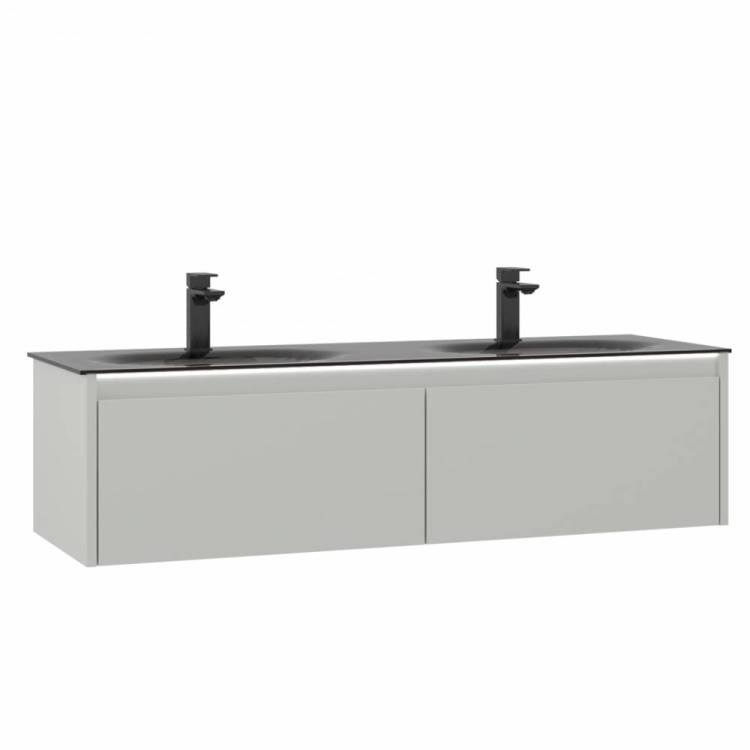 Тумба с раковиной Orka Lisbon 5001441 130 подвесная, кашемировый матовый