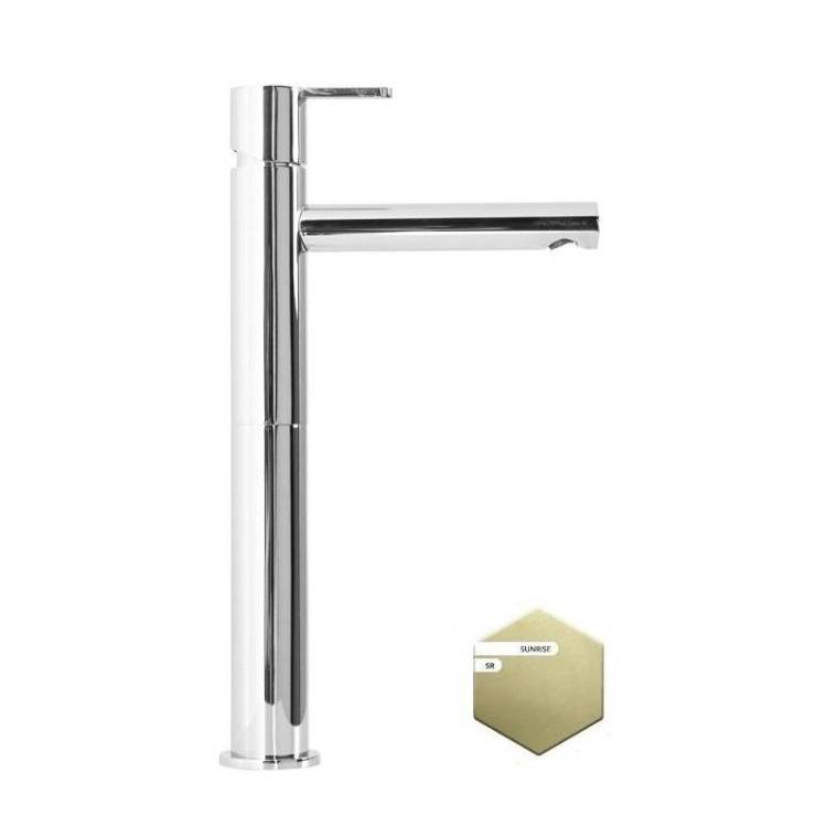 Смеситель для раковины Cezares Leaf LEAF-LC1-L-SR золотой