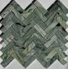 Мозаика Pixel Mosaic Мрамор PIX 320 Jet Green 2.3х7.3 Полированная 28.2x31.7x6 фото 2