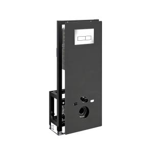 Система инсталляции для унитазов Wasserkraft Glan 66TLT.010.ME.BL.CH03 клавиша хром