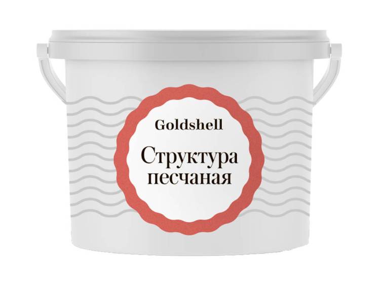 Фасадная эластичная штукатурка Goldshell Структура Песчаная 14 кг