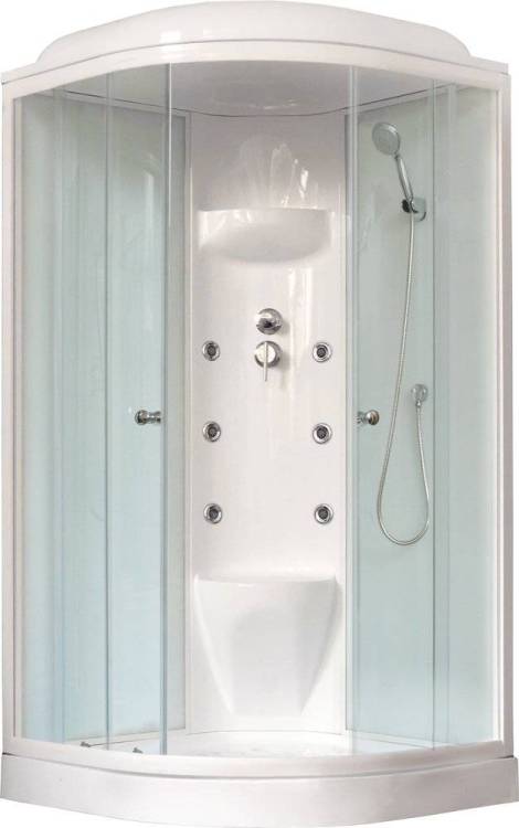 Душевая кабина Royal Bath RB 90HK7-WT с низким поддоном, с сиденьем