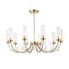 Большая хрустальная люстра на штанге ST Luce Иллюмиа SL1400.303.10