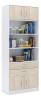 Стеллаж комбинированный МФ Мастер Либерти-51 Либерти-51-БТ-ДС белый / дуб сонома