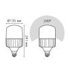 Лампа светодиодная Gauss E40 80W 6500K матовая 63438 фото 2