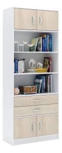 Стеллаж комбинированный МФ Мастер Либерти-51 Либерти-51-БТ-ДС белый / дуб сонома