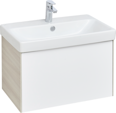 Тумба для комплекта AQUATON Асти 70 белый глянец, ясень шимо