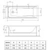 Акриловая ванна Vincea VBT-2G170-LG с ножками, белая, 170x70x47 фото 9