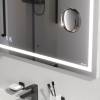 Зеркало AM.PM Gem 80 с LED-подсветкой, часами и косметическим зеркалом фото 6