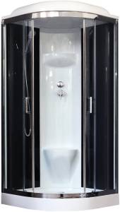 Душевая кабина Royal Bath RB 100HK6-BT-CH с низким поддоном, с сиденьем