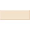 Керамическая плитка Absolut Keramika Monocolor Biselado Brillo Crema 10x30