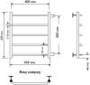 Полотенцесушитель водяной Indigo Roof LRSW60-40-б/п-50 фото 4