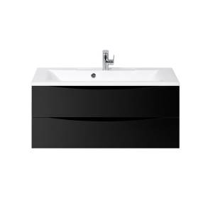 Тумба с раковиной BelBagno Marino 100 nero lucido