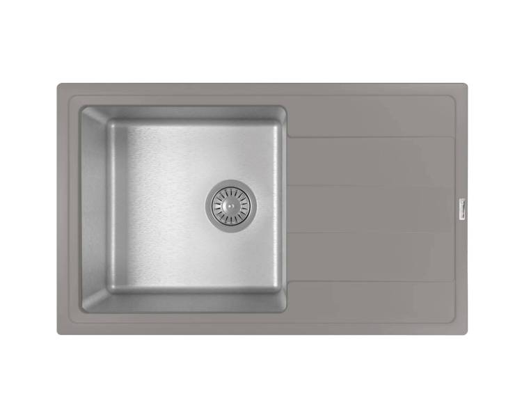 Мойка кухонная Florentina Комби 780 21.395.D0780.307 серый шелк