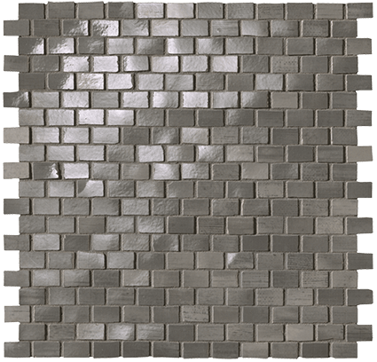 Мозаика FAP Ceramiche Brickell fNWQ Grey Brick Mos. Gloss 30x30