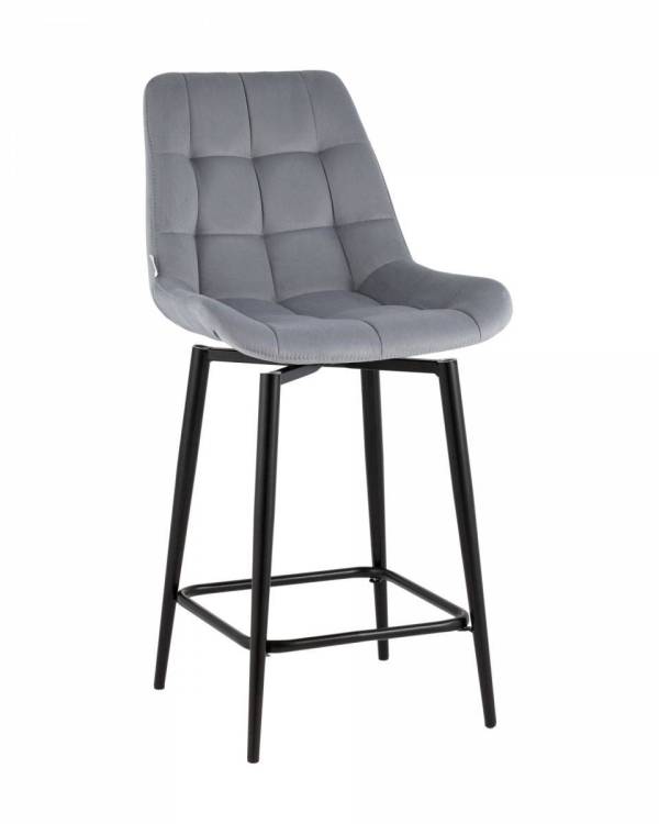 Стул полубарный Stool Group Флекс AV 405-V12-K14PM-9005(PP) Серый