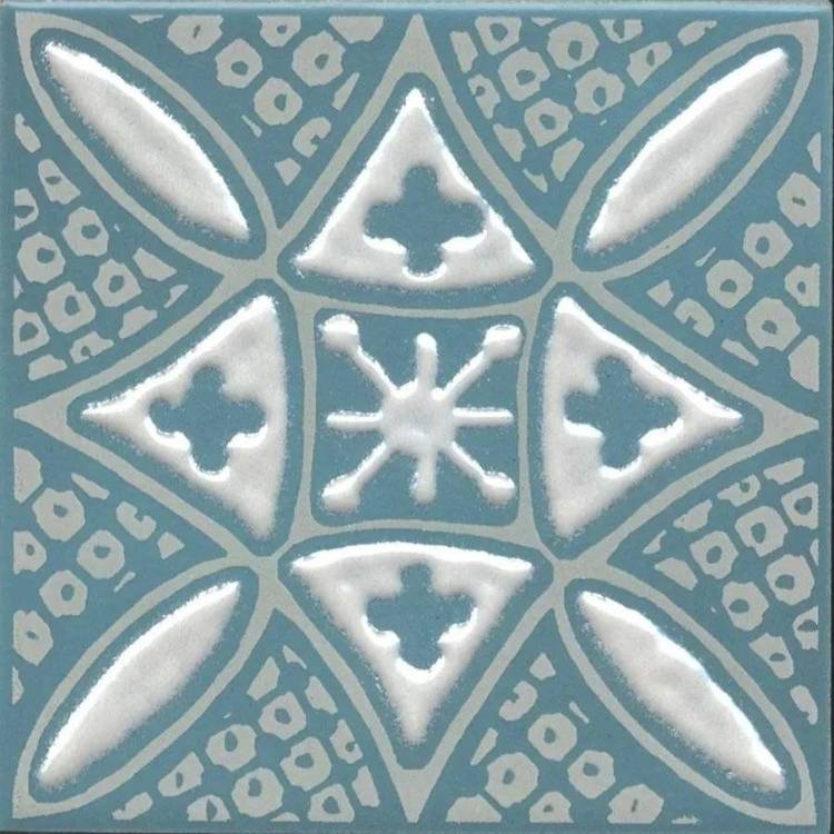 Декор Kerama Marazzi Бахия KMD3STA020GN 2 Бирюзовый Глянцевый 9.8x9.8