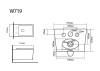 Унитаз подвесной Black&White W-719 безободковый, с микролифтом, белый фото 2