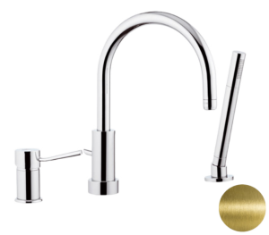 Смеситель для ванны Remer Minimal N072VO латунь состаренная