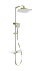 Душевая стойка Wonzon & Woghand WW-B3098-A-BG с термостатом, золото