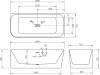 Акриловая ванна Abber AB9331-1.6 R 160x75 фото 4