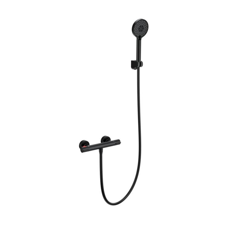 Смеситель для душа Wonzon & Woghand WW-B2063-A-MB термостатический, черный матовый