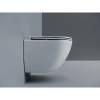 Унитаз подвесной Ceramica Nova Alba CN11005T смыв торнадо, сиденье микролифт, белый фото 2