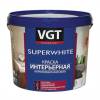 VGT SUPERWHITE ВД-АК-2180 КРАСКА ИНТЕРЬЕРНАЯ для стен и потолков, влагостойкая, матовая (1,5 кг)