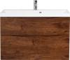 Тумба с раковиной BelBagno Marino H90 rovere moro