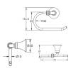 Держатель туалетной бумаги Rose RG1205 хром фото 2