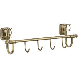 Планка с крючками (4 крючка) Savol 64 S-006474 бронза