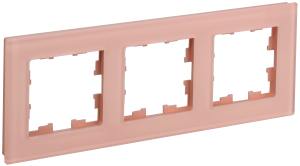 Рамка 3-постовая IEK Brite BR-M32-G-31-K96 персиковый матовый