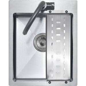 Мойка кухонная Melana ProfLine R4050H с коландером, сатин