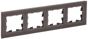 Рамка 4-постовая IEK Brite BR-M42-G-K45 темная бронза